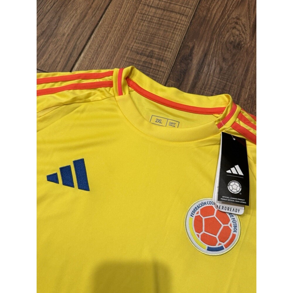 Colombia National Team 2024 Home Jersey Copa America Sz XXL Yellow Short Sleeve - Picture 2 of 7
